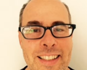 man wearing glasses