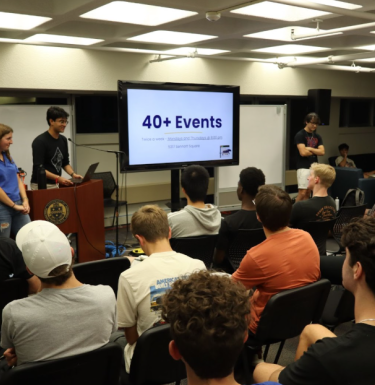 Photo of a club meeting for Computer Science Club at Pitt