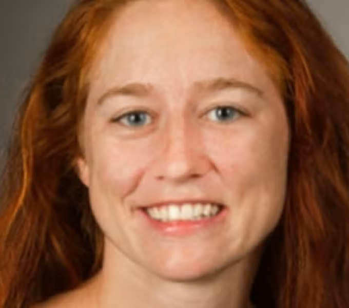 woman with long red hair